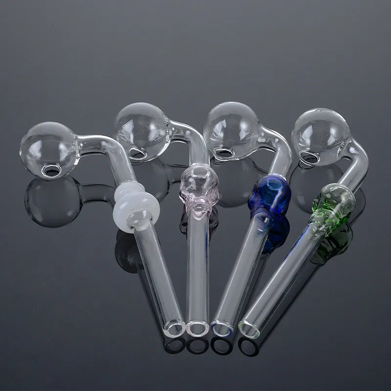 Mini Pipe Oil Burner Double Burner Pipes 5.5 Inch Heady Skull Glass Pipe Pyrex Heady Glass Smoking Pipes SW21