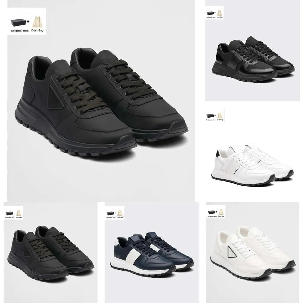 Fashion Men's Casual Shoes Design Prax 01 Sneakers Re-nylon Brushed Leather Nylon Mesh Brand Mens Skateboard Walking Runner Outdoor Sports platform shoe Eu38-46