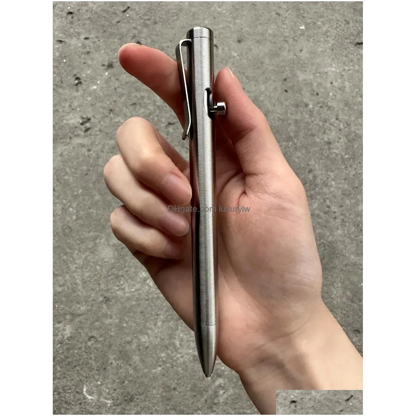 Шнуры Слинги и лямки Edc Imported Pei Alloy Pen Signature Pen Mtifunctional Portable Outdoor Tools 231211 Drop Delivery Sports Dhfpe