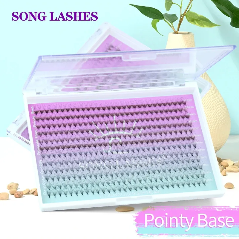 Eyelashes Song Lashes 3D 4D 5D 6D 7D 12D 100% Handmade Premade Fans Thin Pointy Base Lashes Eyelash Extensions Makeup Supplies