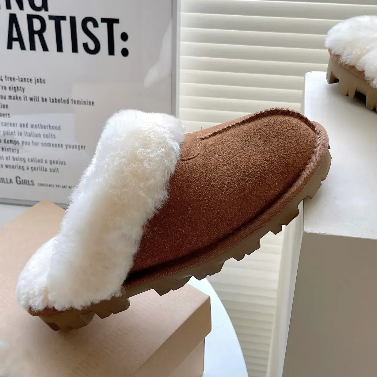 Winter boots For women australie tazz slippers platform Sheepskin Woman Man tasman top quatily boot fur slides fluffy Winter australian Boots