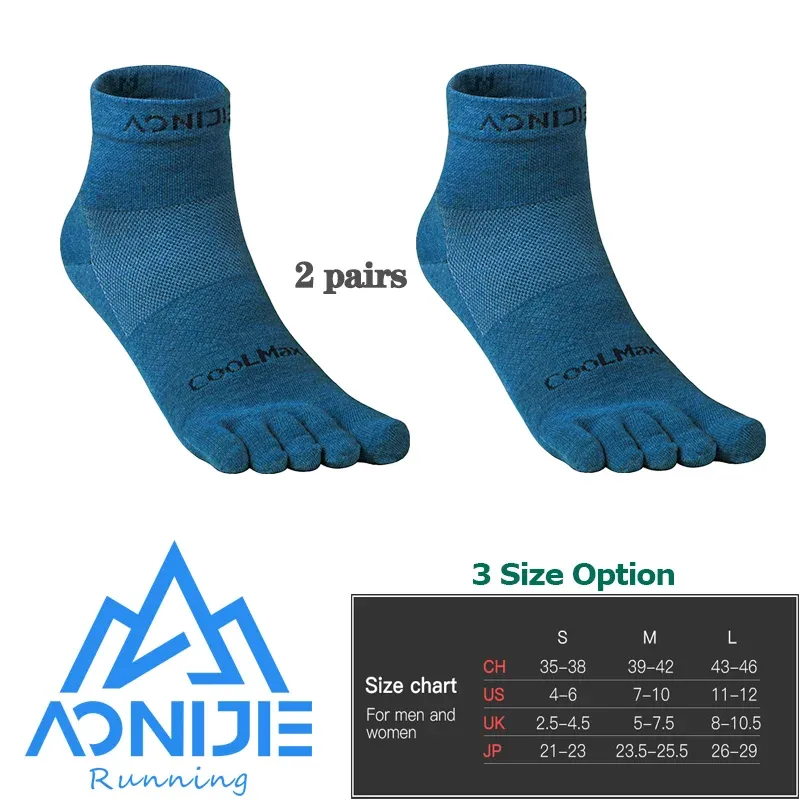 Socken Aonijie E4110S E4109s Leichtes niedrig geschnittenes sportliche Zehensocken Viertel Socken für fünf Toed Barfuß -Laufschuhe Marathon Race