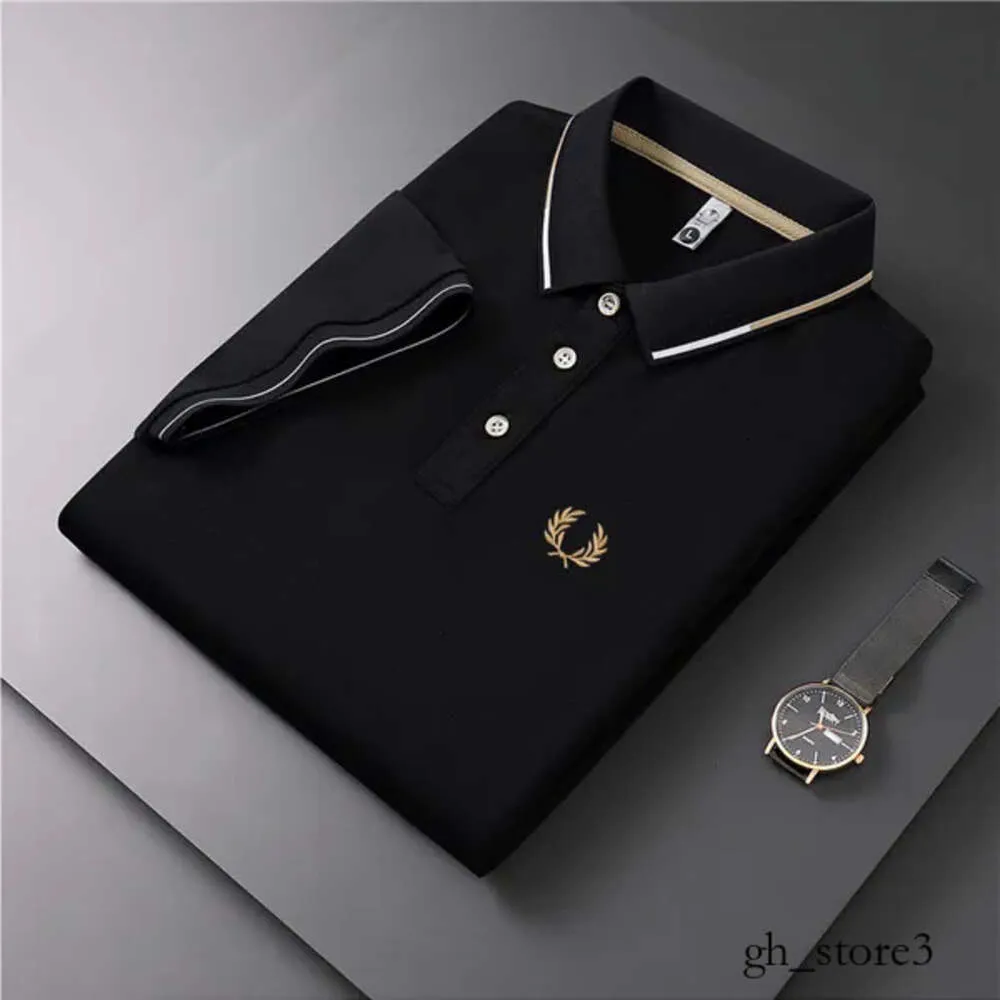Herren Polos Poloshirt Bedruckt Sommer und Herbst T-Shirt Ausschnitt Kurzarm Mode Top Trend Marke Casual Business Fred Perry T-Shirt 942