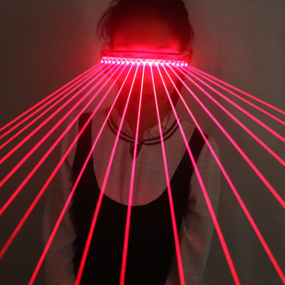 650nm Rode Laser Bril Party LED Zonnebril 18 stks Lazer Instroom Van Mensen Podium Knipperende Glas Sexy Gogo Tonen Levert
