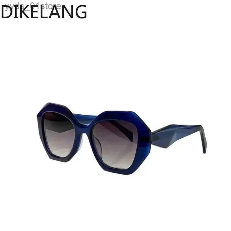 Zonnebrillen van hoge kwaliteit luxe merk mode en leuke zonnebril dames 2023 vintage ronde gepolariseerde UV-bril voor heren Gafas De Sol Lujo L240320