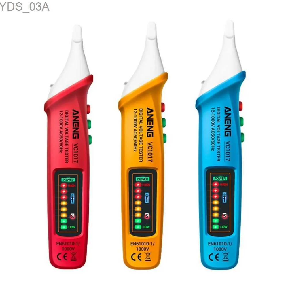 Medidores de corriente VC1017 Medidor de voltaje de CA Multímetro Pluma 12-1000V NCV Voltímetro automático sin contacto Sensor inteligente Probador Detector de zumbador Herramienta 240320