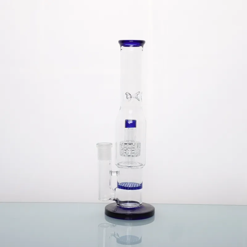 New Fashion Blue Mini Smoking Glass Pipa ad acqua Trasparente Piccolo Rocket Design Bong in vetro Accessori per fumatori