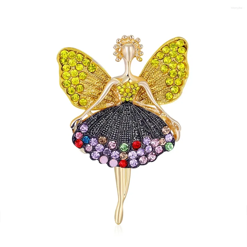 Boucles d'oreilles pendantes rétro dessin animé papillon pour fille, broche pour robe de beauté, broches pour fête et bureau, cadeaux