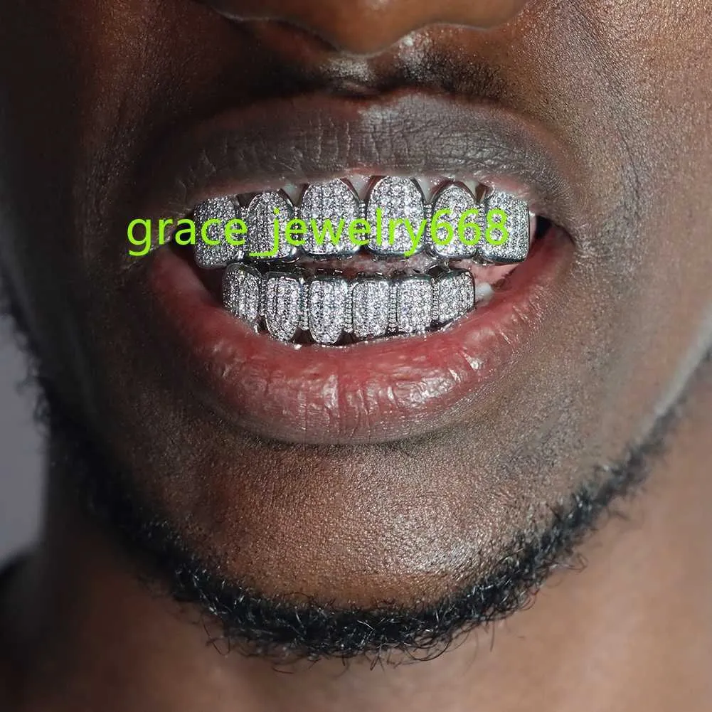 Hip Hop Teeth Grillz Set Top Bottom Gold Silver Braces Fashion Jewelry Punk Cosplay Halloween Party Tooth Grills Gifts