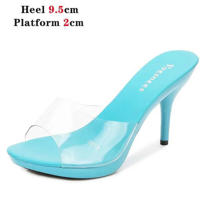 Dress Shoes Women Slippers Sandals Summer High Heels Transparent Sexy Stiletto Ladys Out Slide Red Open Toe PartyZ797 H240321