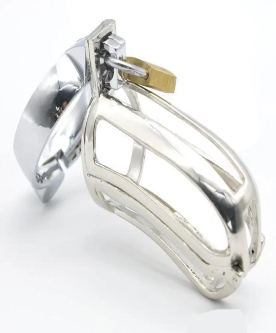 Latest Medium Male Stainless Steel Strip Type Cock Cage Belt Device Penis Ring Adult BDSM Product Sex Toy7659818