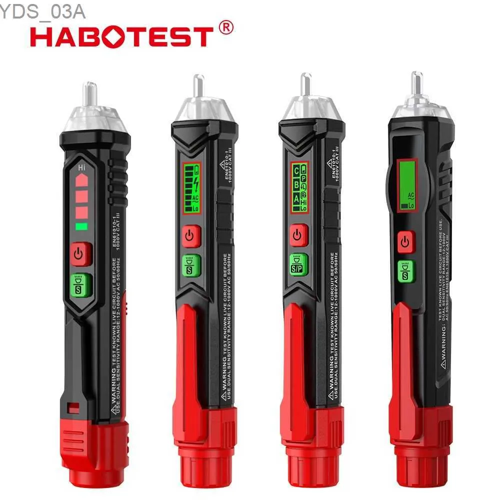 Courantomètres HABOTEST HT90 HT100 HT100P HT101 testeur de tension ca sans Contact 12-300 V détecteur de tension numérique tournevis stylo de Test électrique 240320
