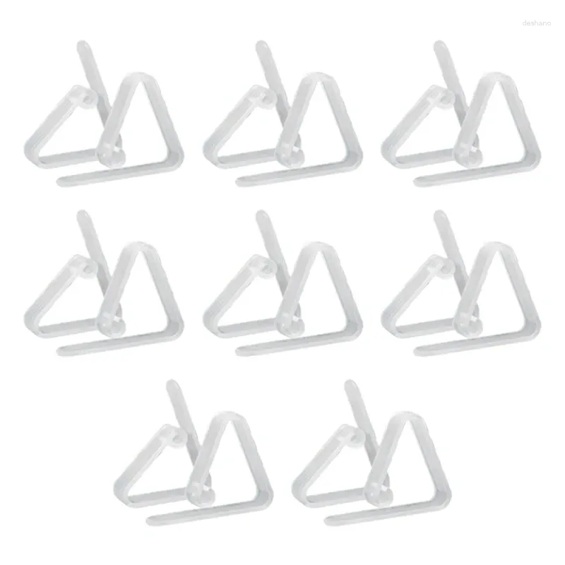 Bordduk Tabelklippsklipp transparent plastskyddsklämmor Picknickhållare Rensa 16 Pack