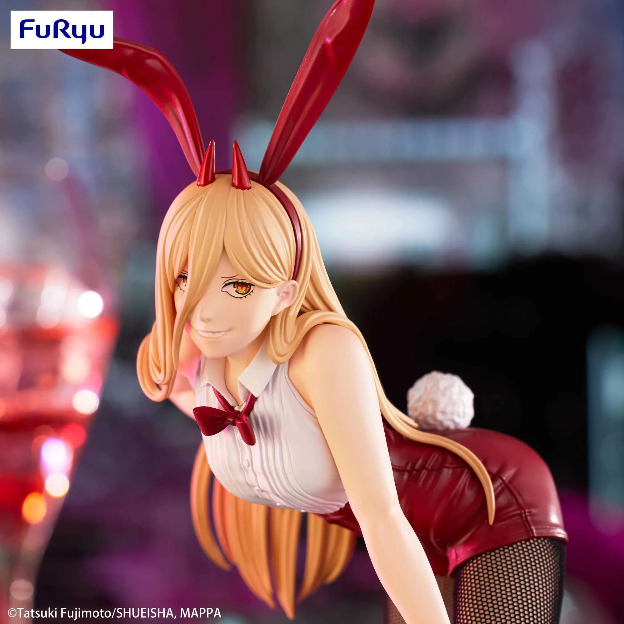 Anime Manga Original Anime Furyu Chainsaw Man Power Bicute Bunnies Acción Figura Juguetes 25cm Estado del modelo de acción de PVC japonés Regalo Xmas 240413