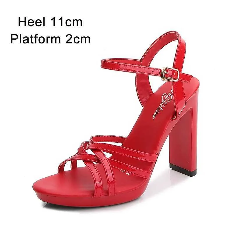 Chaussures habillées Shuzumiao sandales femmes 2020 été nouvelle mode femme fond Transparent talon carré talons hauts 11cm bande pôle chaussure de danse H2403214V9TPCI5