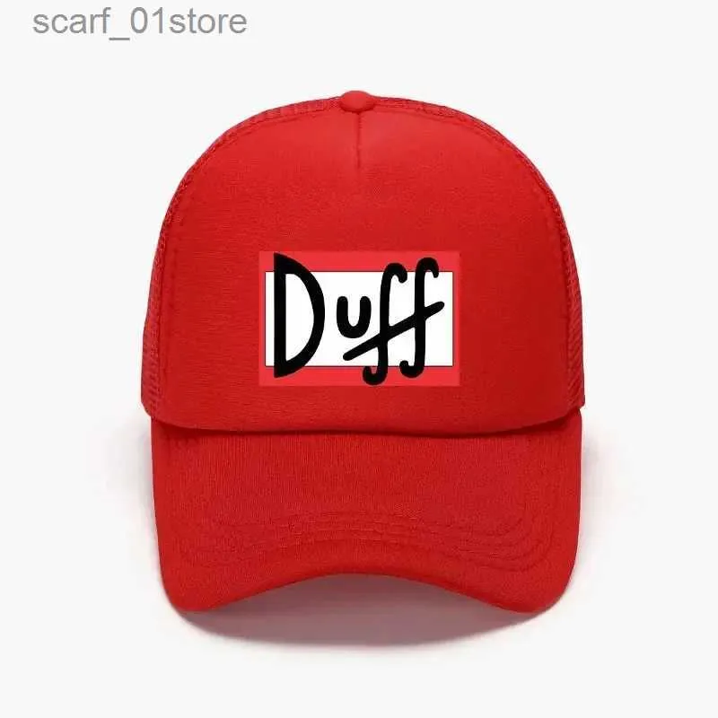 Шариковые кепки Duff Beer из пенопласта Шляпа водителя грузовика Мужская дышащая регулируемая шапка для папы для девочек на открытом воздухе для мальчиков Snback Mesh Baseball C Летняя шляпа для взрослыхC24319