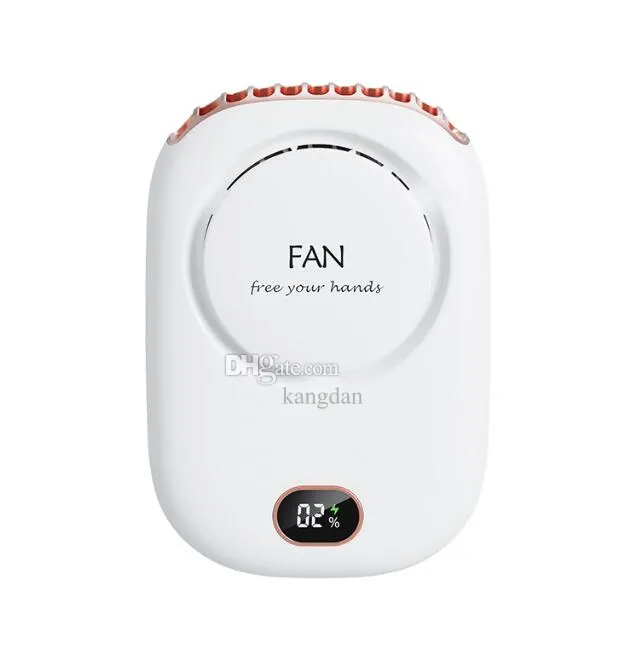 Draagbare hangende nekventilator Luchtkoeler USB Oplaadbare zomerluchtkoeling Bladeless Mini elektrische ventilator Mute nekbandventilatoren