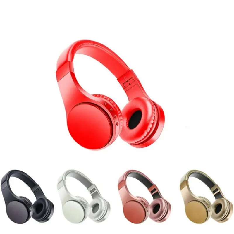 S55 Wearing Headphones With Card FM Earphones Head-mounted Foldable Headset For Smart Cell Phone Earphone Wireless Bluetooth Headphone