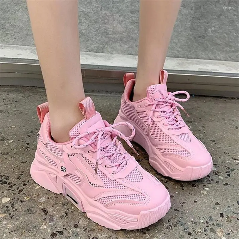 Casual Schoenen Mooie Roze Chunky Sneakers Vrouwen 2024 Dikke Zool Meisjes Sport Groene Mode Papa Damesschoenen Wit Zwart