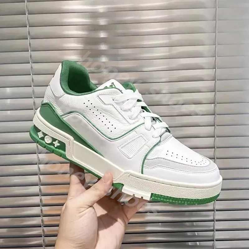 Designer Designer Wergilil Buty swobodne buty dżinsowe cielęcy skórzane trampki Abloh biały zielony czerwony niebieski litera Platforma Platforma Low męskie płaskie 36-45 H20