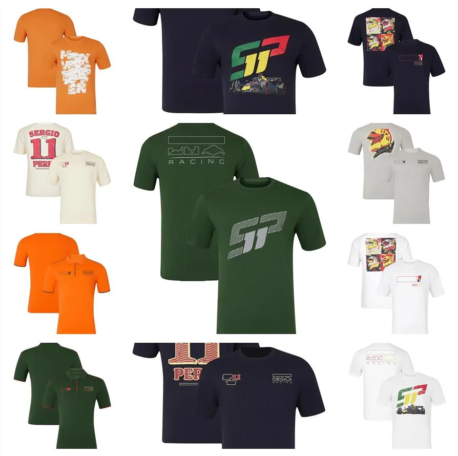 F1 Formel 1 Rennen kurzärmelig T-Shirt Team Uniform Racing Uniform 2024 Saison Runde Hals-Polo-Hemd Revers Short-Ärmel.