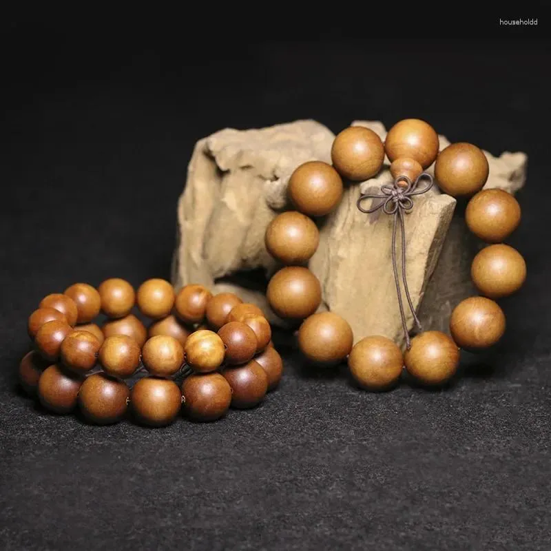 Strand Wholesale Sandalwood Beads Hand String Fragrance Long Male Bracelet Laoshan Black Meat Charms