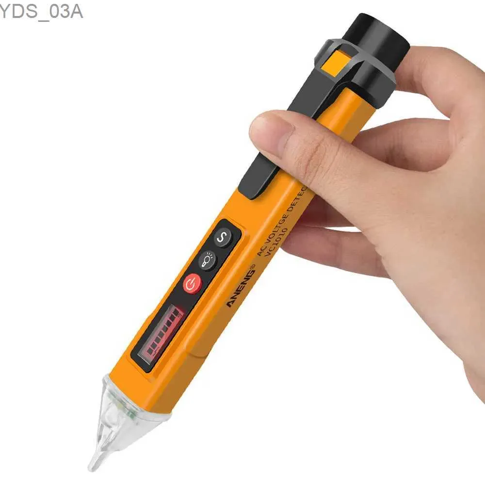 Current Meters ANENG VC1010 Digital Voltage Detectors 12-1000V Volt Current Electric Test Pencil AC/DC Non-Contact Pen Tester Meter Pencil 240320