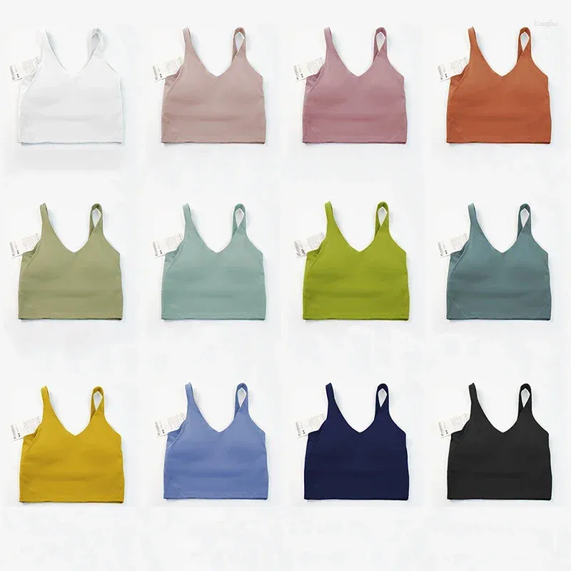 Completo da yoga Reggiseno sportivo da donna U-Back Allenamento Reggiseni da palestra Intimo Canotte Imbottito Crop Sport