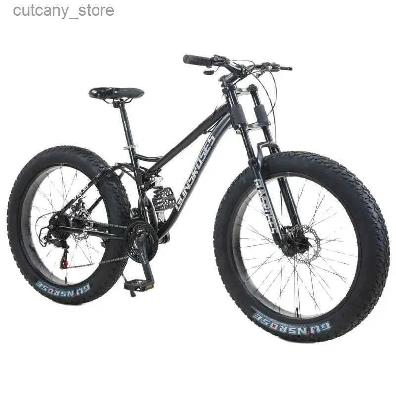 DHgate 2023 New Fat Tire Mountain Bike 26 4.0 Wide Tire Snow Beach Adult Mountain Bicyc High Carbon Steel Outdoor Sports Bike Toys Gifts