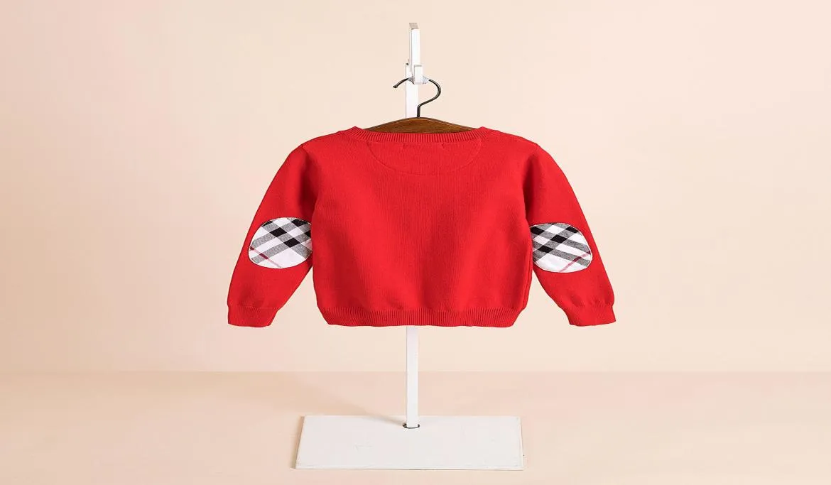 2019 Autumn and Winter Children 039S Odzież Dzieci Longsleeved Sweater Angora Sweater okrągły szyję Pullovers Anglia3609129