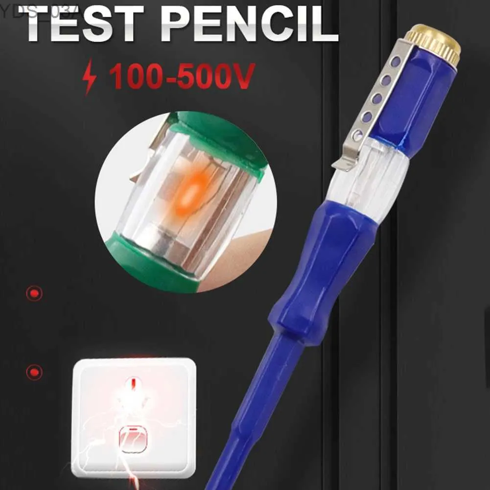 Strommessgeräte B07 Elektrischer Tester Stift Spannungsanzeige Teststift 100-500 V Berührungsloser Isolationsteststift Elektrische Spannungsanzeige 240320