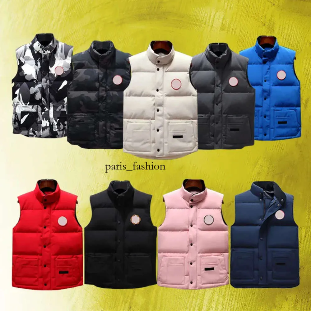 Kanada kanadensiska designer Men's Vest Down Coats Sale Europe och USA Autumn/Winter Down Cotton Luxury Brand Outdoor Jackets New Designers C D9IL# 382