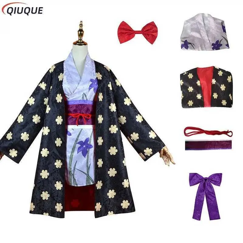 Cosplay Anime Comple Nico Cosplay Come Womens Kimono Set Halloween Carnival setc24321