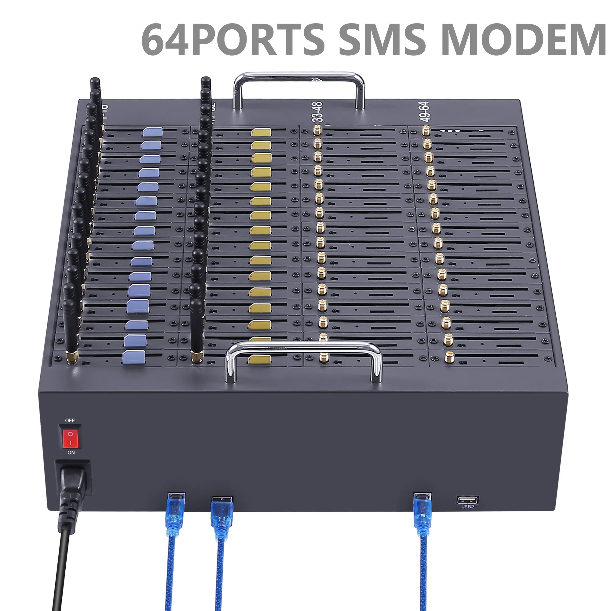 prezzi bassi di fabbrica modem GSM 2g sms caster Modem SMS 64 porte 64 schede SIM dispositivo di invio sms macchina