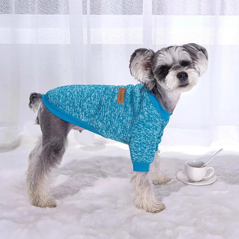 Hundkläder 1st Pet Puppy Sweater For Small Medium Dogs Cats Class Classic Winter Warm Vest Soft Yorkie Coat Teddy Jacket