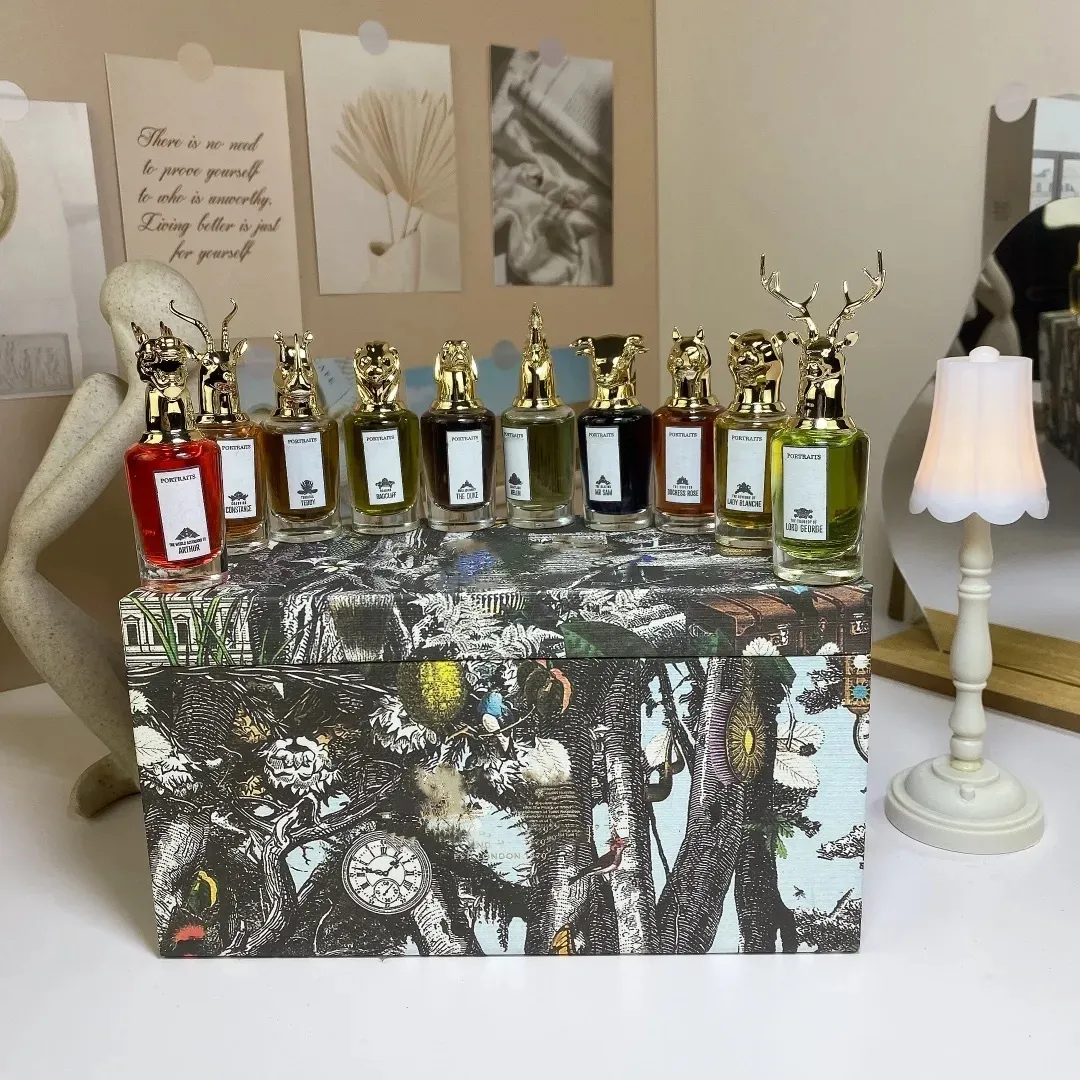 Portraits scent library unisex perfume set 10ml woody eau de