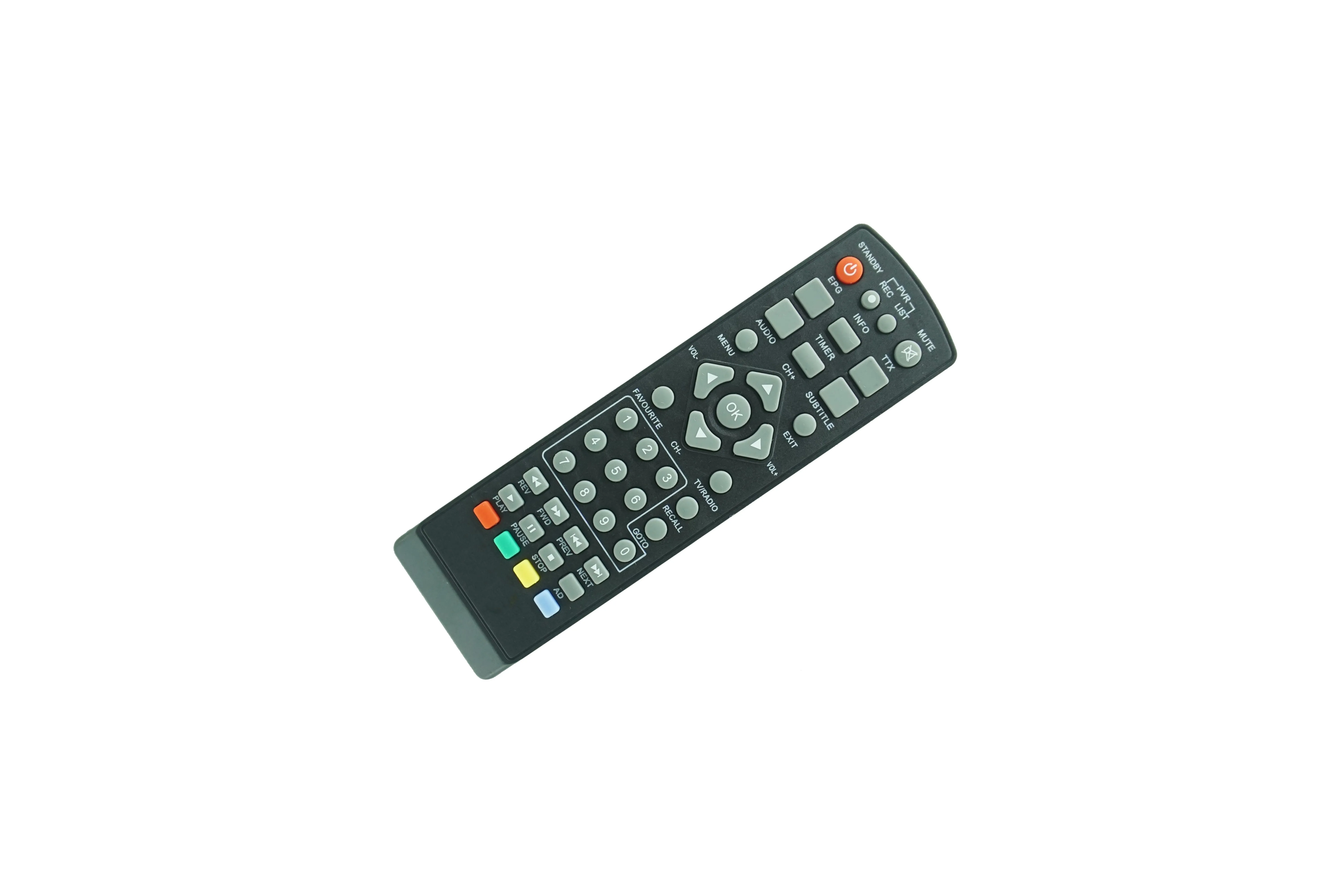 Ersättning Remote Control för Lorton T2-10 T2-18 SMART HD SD DVB-S2 DVB-T DVB-T2 Digital SAT-mottagare