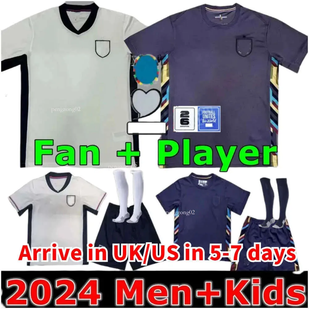 2024 Euro Cup Englands Shirt BELLINGHAM RASHFORD KANE Soccer Jersey Team Home White Away Purple Men Kid Kit Training SAKA RICE FODEN Football JERSEYS 19