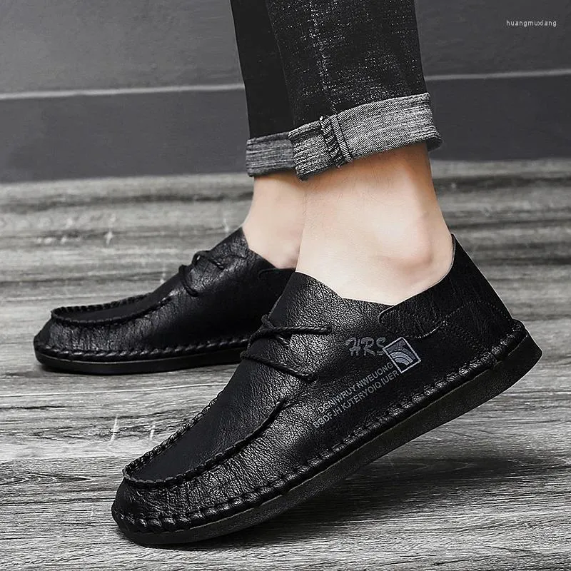 Casual schoenen Herenloafers Driving Fisherman Hand gestikt zacht bodemoppervlak