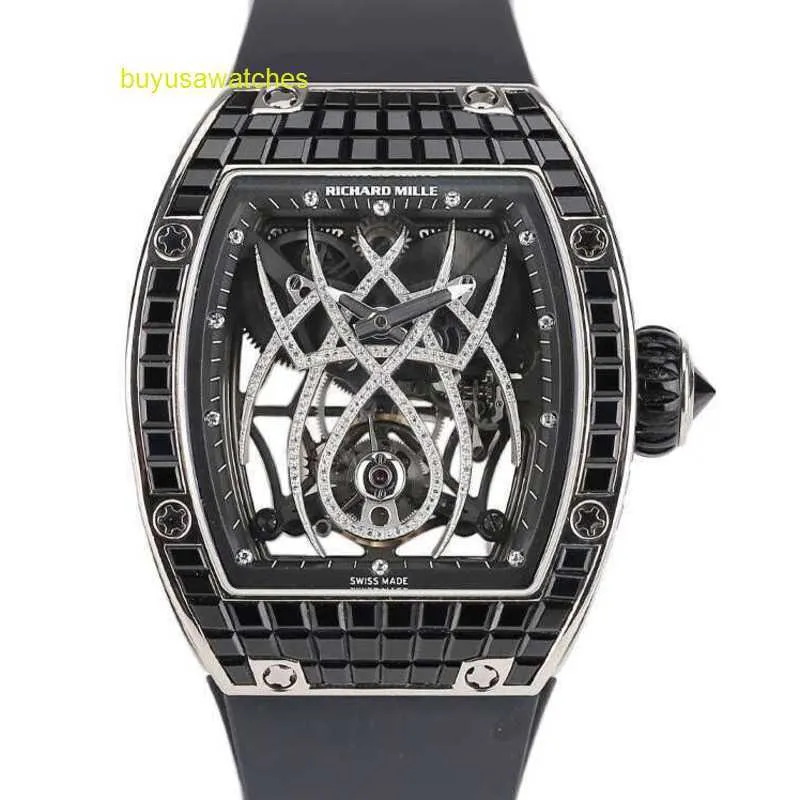 Мужские часы Женские часы RM Наручные часы Rm19-01 Natalie Portman Spider Tourbillon Limited Edition Белое золото