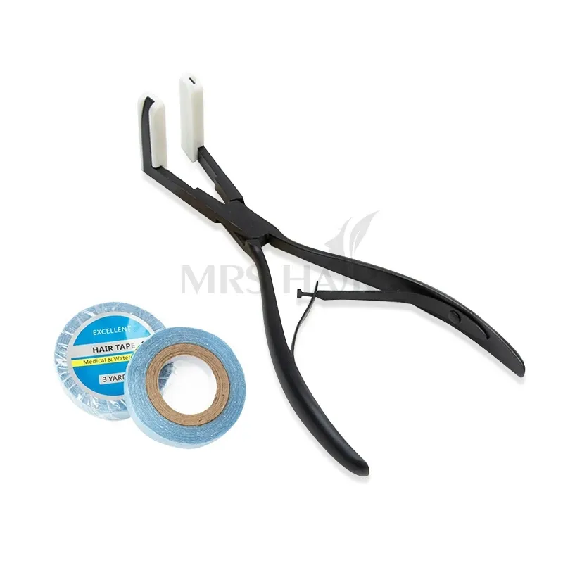 プライヤーMrshair Professional Hair Extension Pliers for Hair 4.5cm Deck Shape Stainless Steel Tape in Pliers人間工学に基づいた耐久性