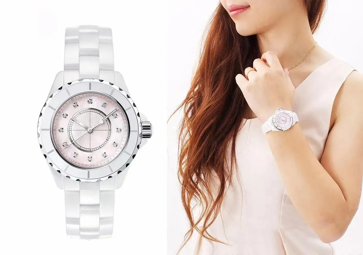 U1 Top-grade AAA Luxury Watch Full Ceramic Quality Sapphire Crystal Wristwatches Quartz Movement Mens Women's Watches Black Bezel Fashion Ladies 12 Big Lady Watches