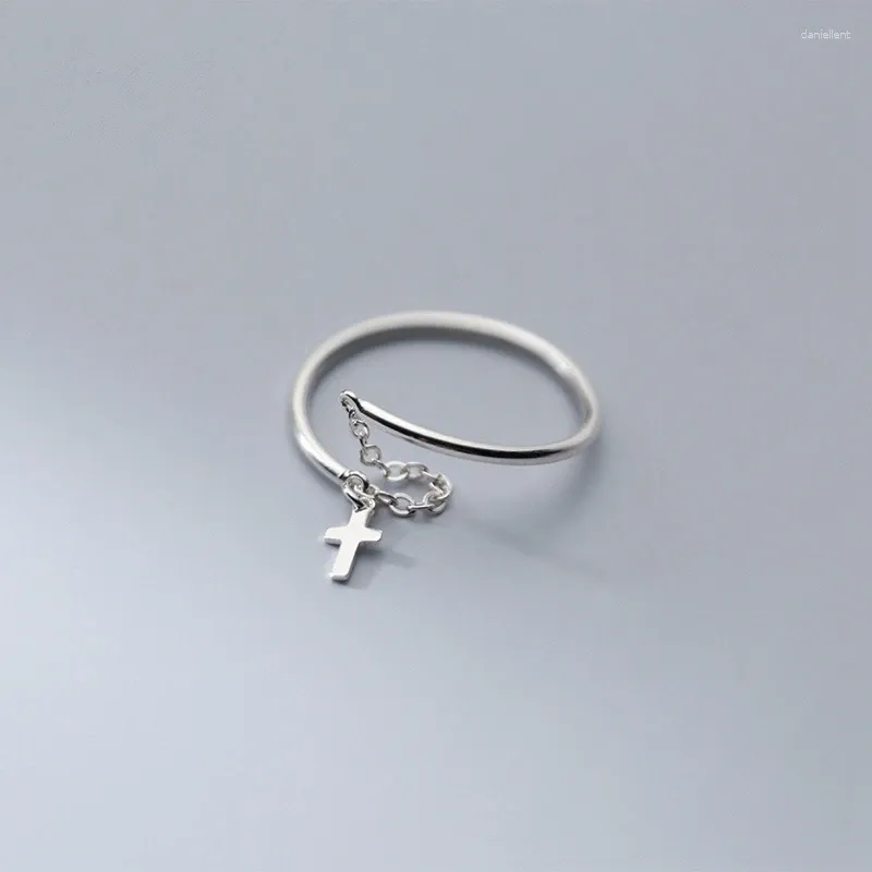 Ryggar örhängen Toyoosky Simple Smooth Ol Ear Clip for Women 925 Sterling Silvercross Cool Jewelry