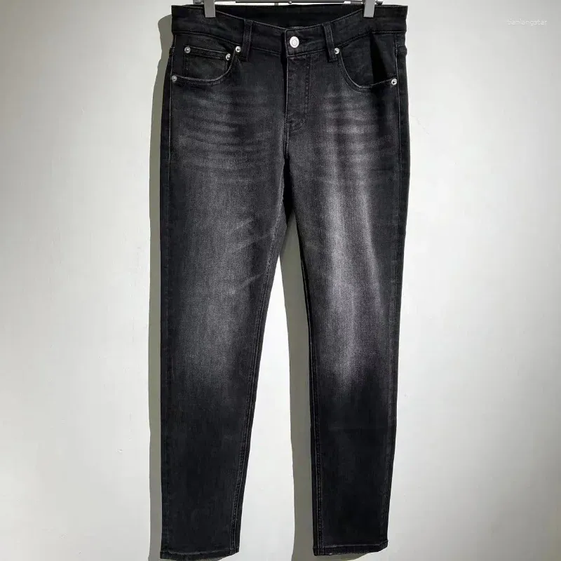 Mäns jeans 2024SS High Street Vintage tvättade avslappnade mångsidiga byxor Sweatpants Streetwear Pants Techwear kläder kläder