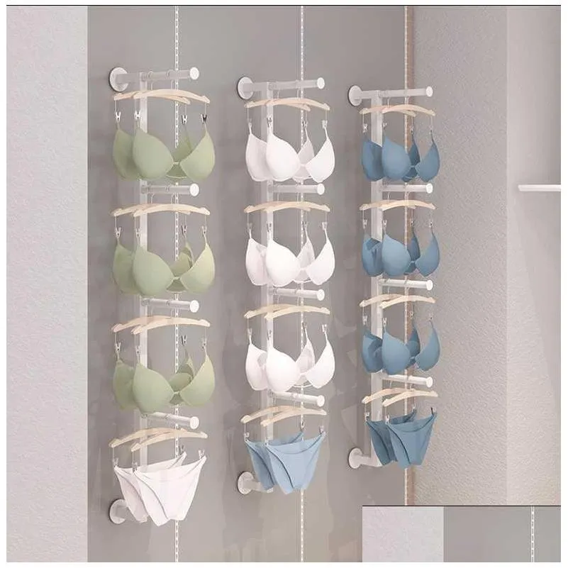 Appendiabiti Rastrelliere Tipo a parete Gancio per biancheria intima Espositore per reggiseni Negozio di indumenti Pantaloncini Appendiabiti Subwall Consegna a domicilio Giardino domestico Housekee Orga Dhgwk