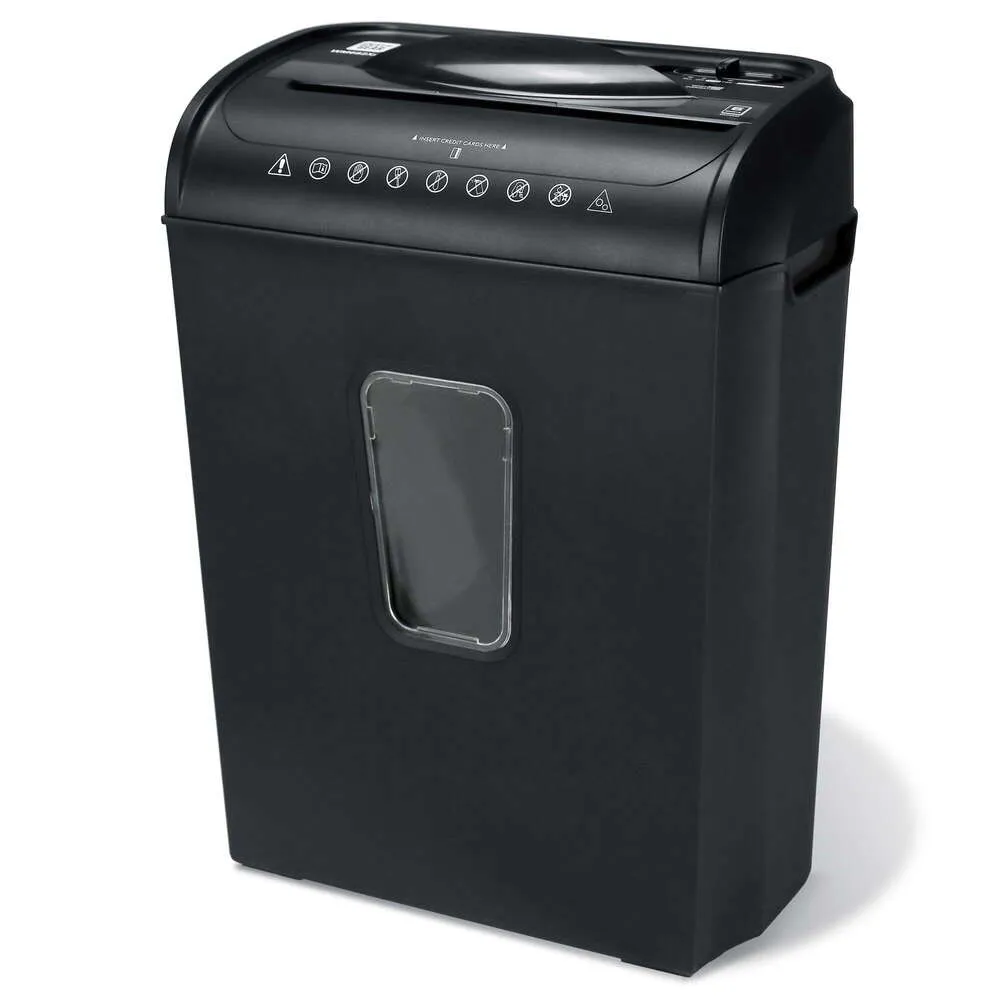 Pen + Gear 6-sheet Crosscut, Paper/credit Card Shredder, 11.5L 6.5W X 16H In.