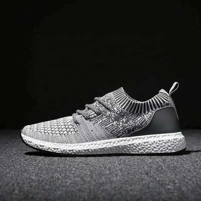 HBP Non-Brand High quality China wholesale breathable fly weave sports shoes outdoor casual shoes men