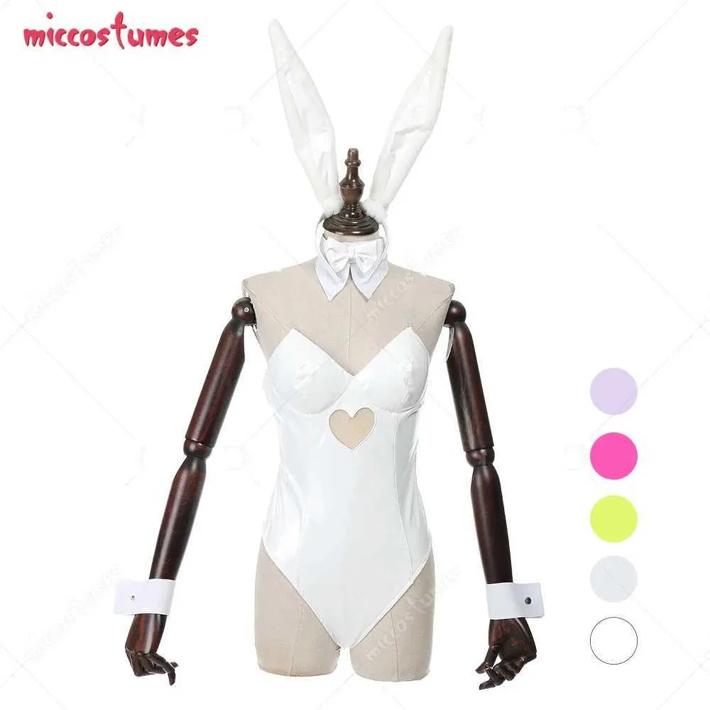 cosplay Anime Costumes Femmes LTI coloré japonais anime mignon une pièce lapin fille costume ajusté ensemble de jeu de rôle lapin fille setC24321