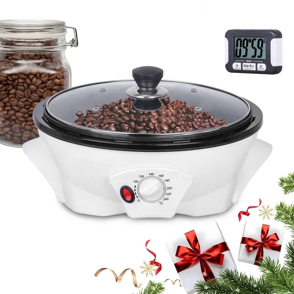 Home Electric Coffee Bean Roaster Suitable for Use in Cafes, Shops, Homes, 500 Grams/1.1 Pounds (upgraded to 110V-120V)