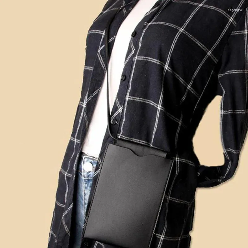Bolsas de ombro Bolsa de carteira de telefone móvel feminino PU couro cor sólida mini titular bolsa bolso